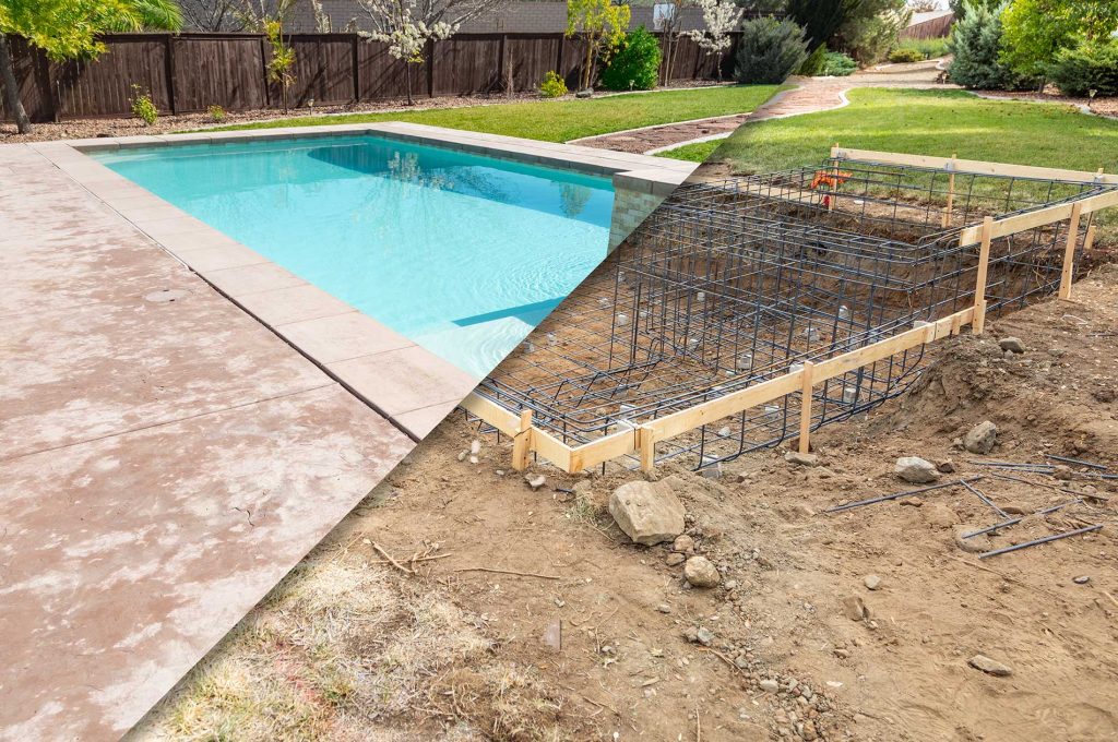 Diggers Construction pool foundation in Vernon BC